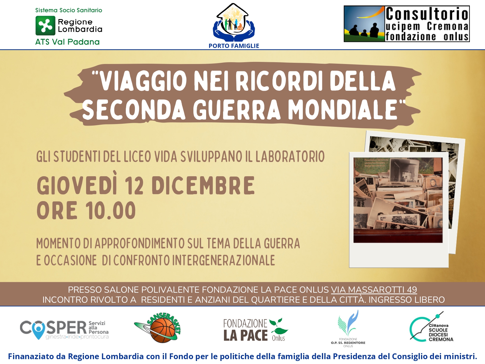 VIAGGIO NEI RICORDI DELLA SECONDA GUERRA MONDIALE