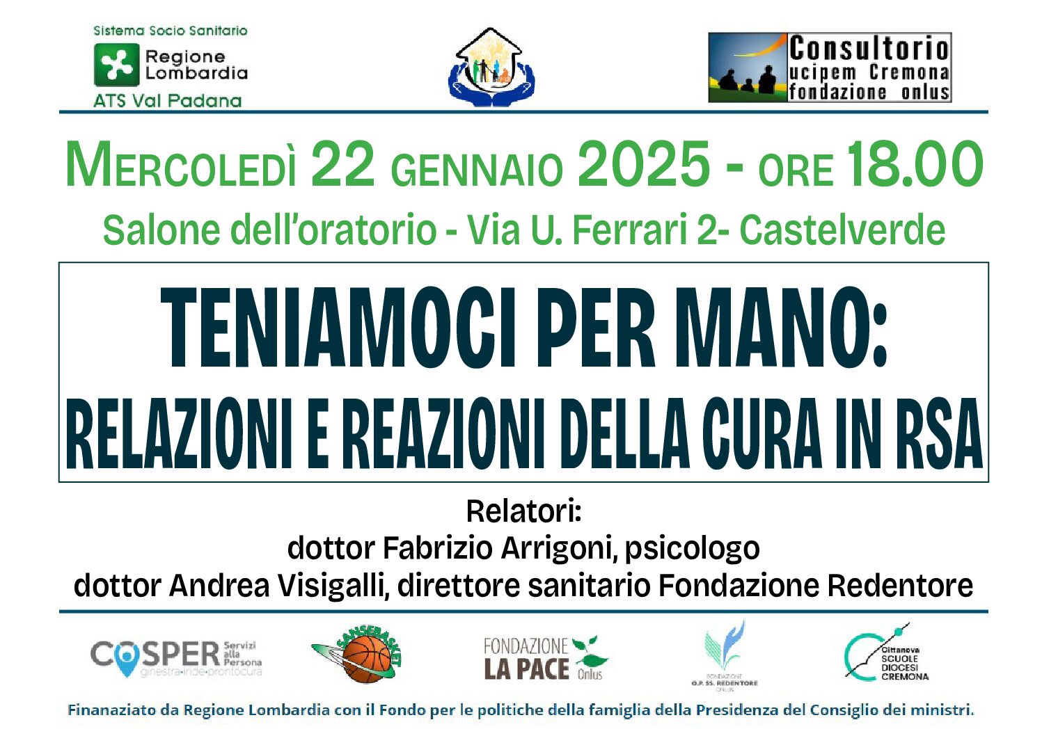 Teniamoci per mano