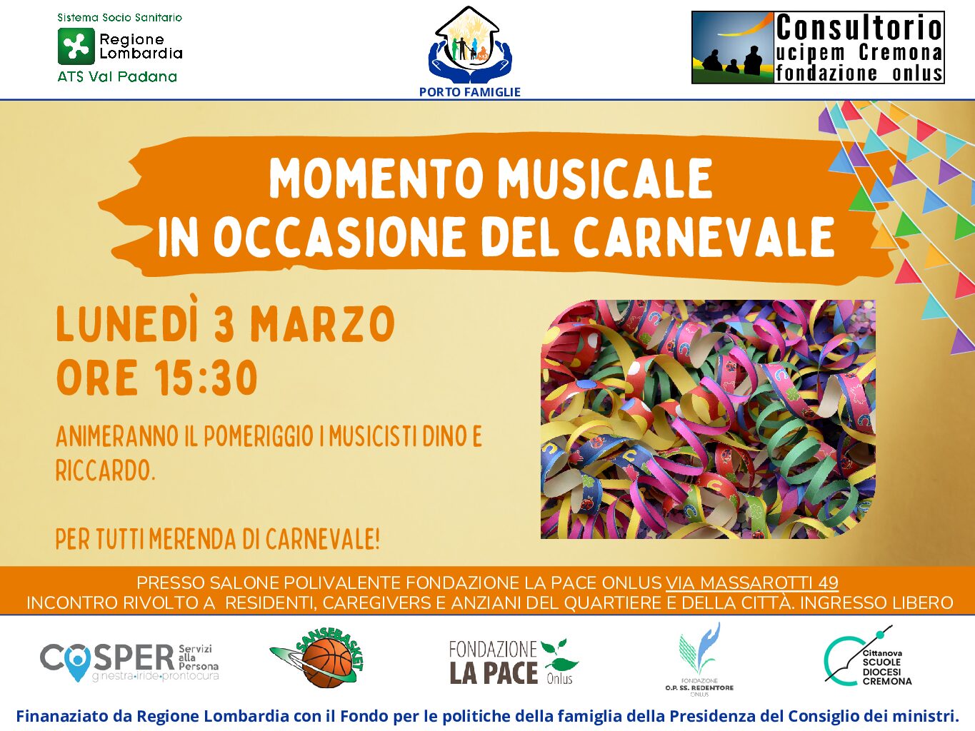 EVENTO SOSPESO –