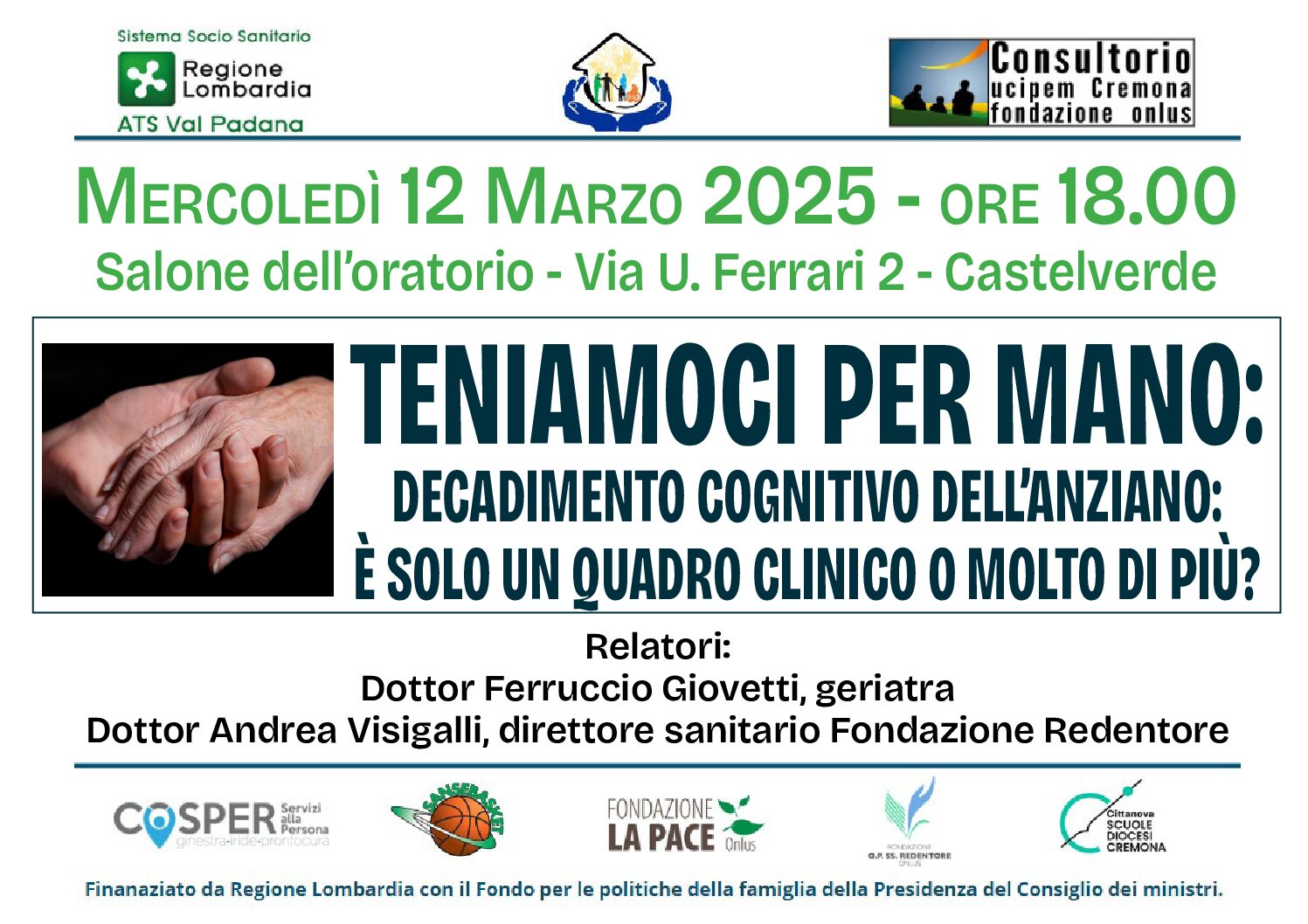 DECADIMENTO COGNITIVO DELL’ANZIANO